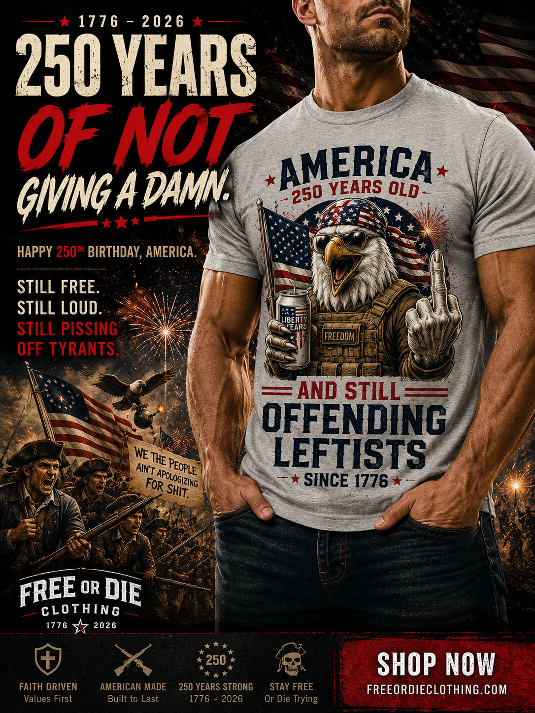 America: 250 Years Old β And Still Offending Leftists πΊπΈ
